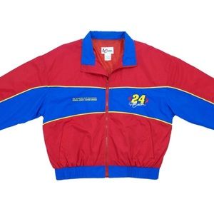 NASCAR (Chase) - Red & Blue Jeff Gordon #20 Jacket 1990s Vintage X-Large